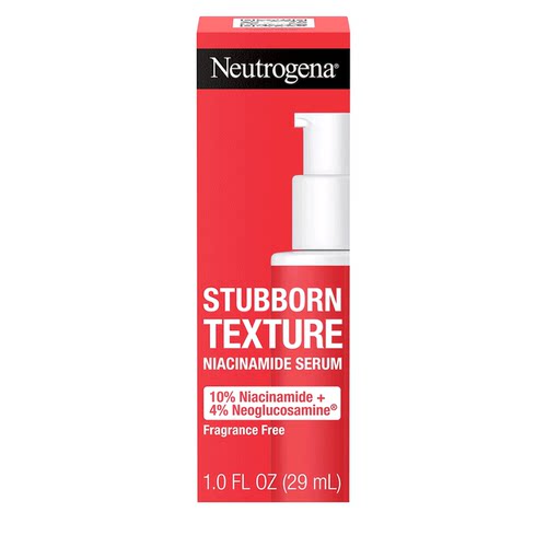 现货美国Neutrogena露得清纹理修复精华10%烟酰胺4%葡萄糖胺