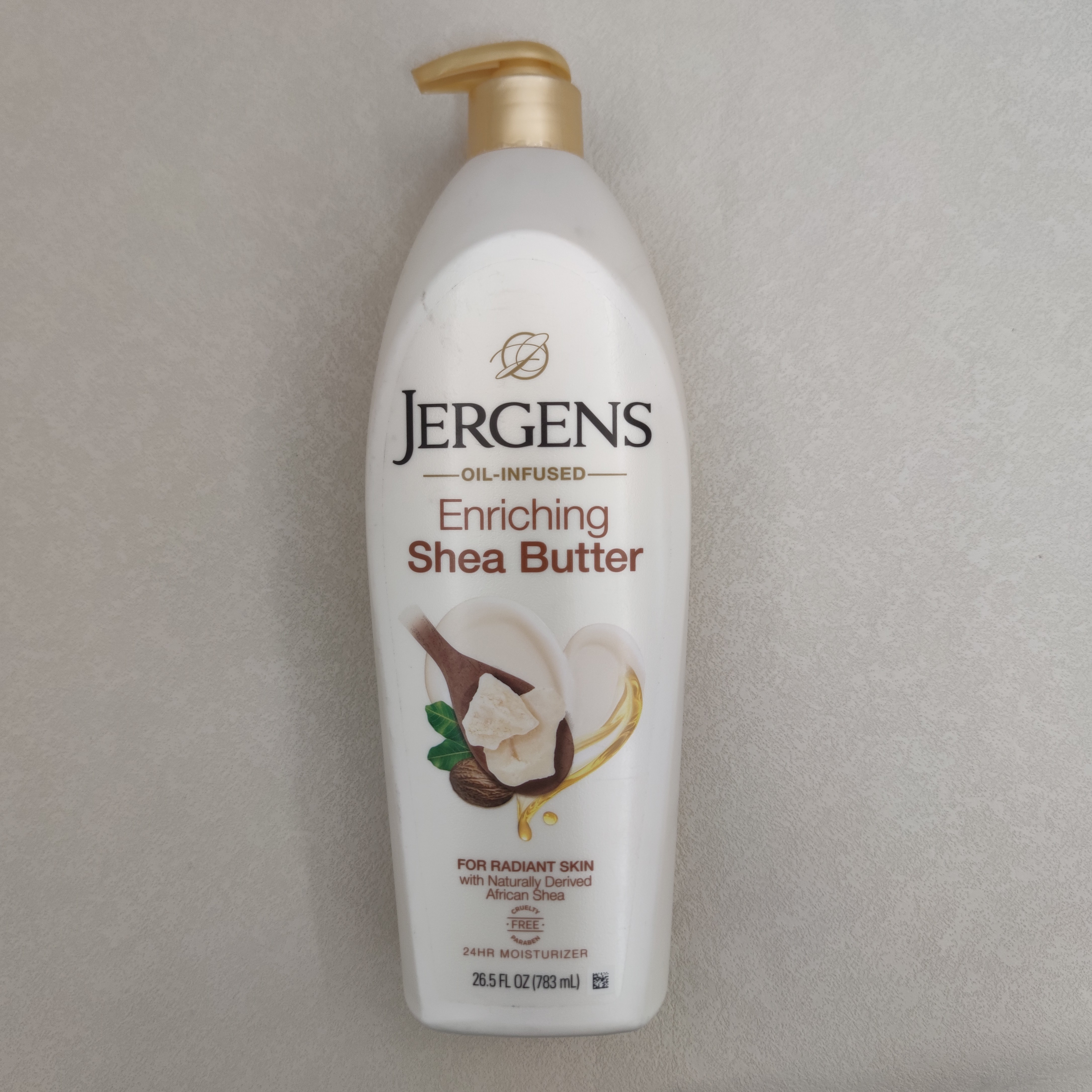 现货美国Jergens采婷润肤露身体乳783ml 修复乳木果