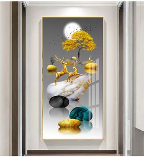 发财鹿木质2000片成人减压拼图玄关装 饰画定制儿童益智力玩具礼物