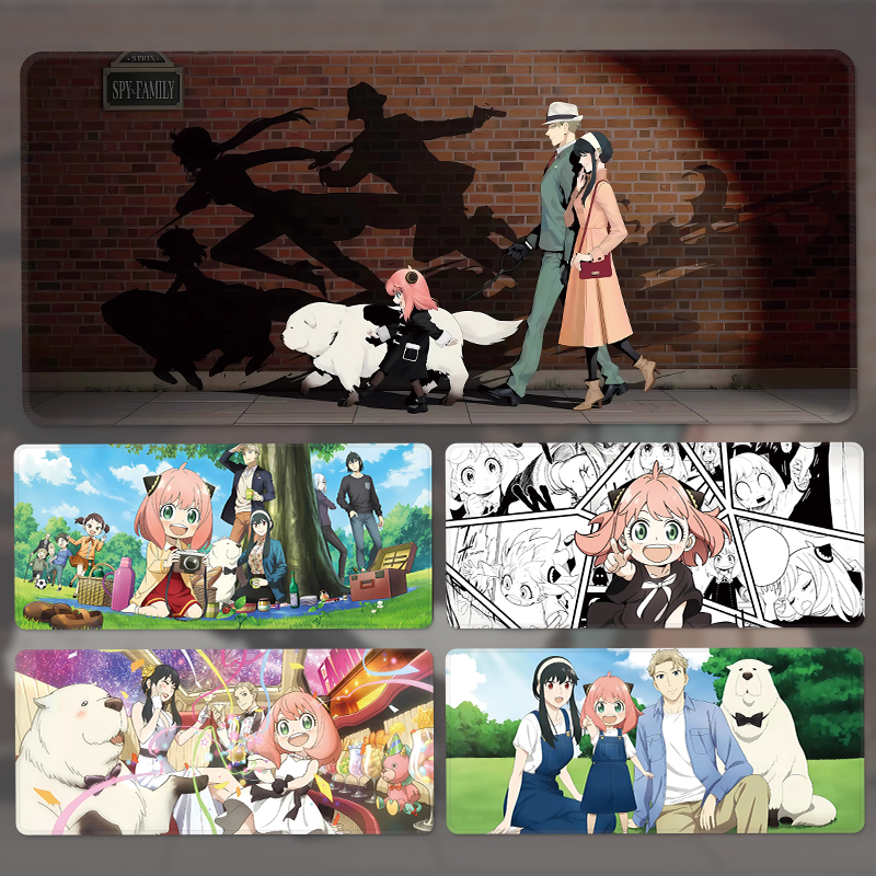 间谍过家家超大鼠标垫动漫二次元定制阿尼亚约尔办公电脑键盘桌垫