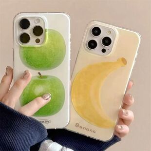 14plus华为15 12荣耀x 16Pro小米红米7 xs防摔保护套 8不撞款 韩系夏日水果iPhone17ProMax双层IMD手机壳13