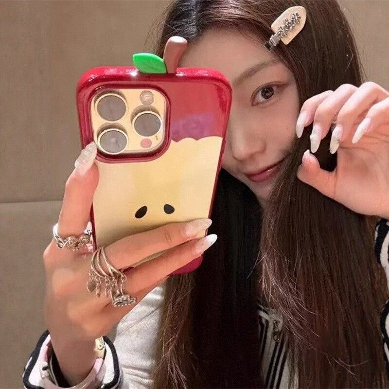 简约酒红苹果iPhone17ProMax果冻手机壳13/14plus不撞款16/15ProMax小众7/8p亮面11/12苹果x/xs/xr防摔保护套