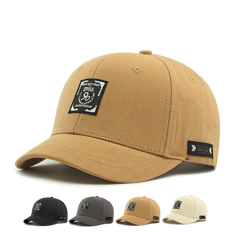 美式复古短檐帽子棒球帽男女春夏新款个性时尚百搭硬顶鸭舌帽遮阳