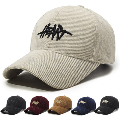 男女秋冬灯芯绒帽子韩版2024新款