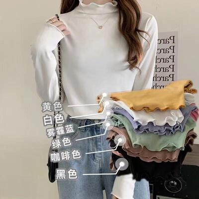 小猫日记半高领德绒打底衫