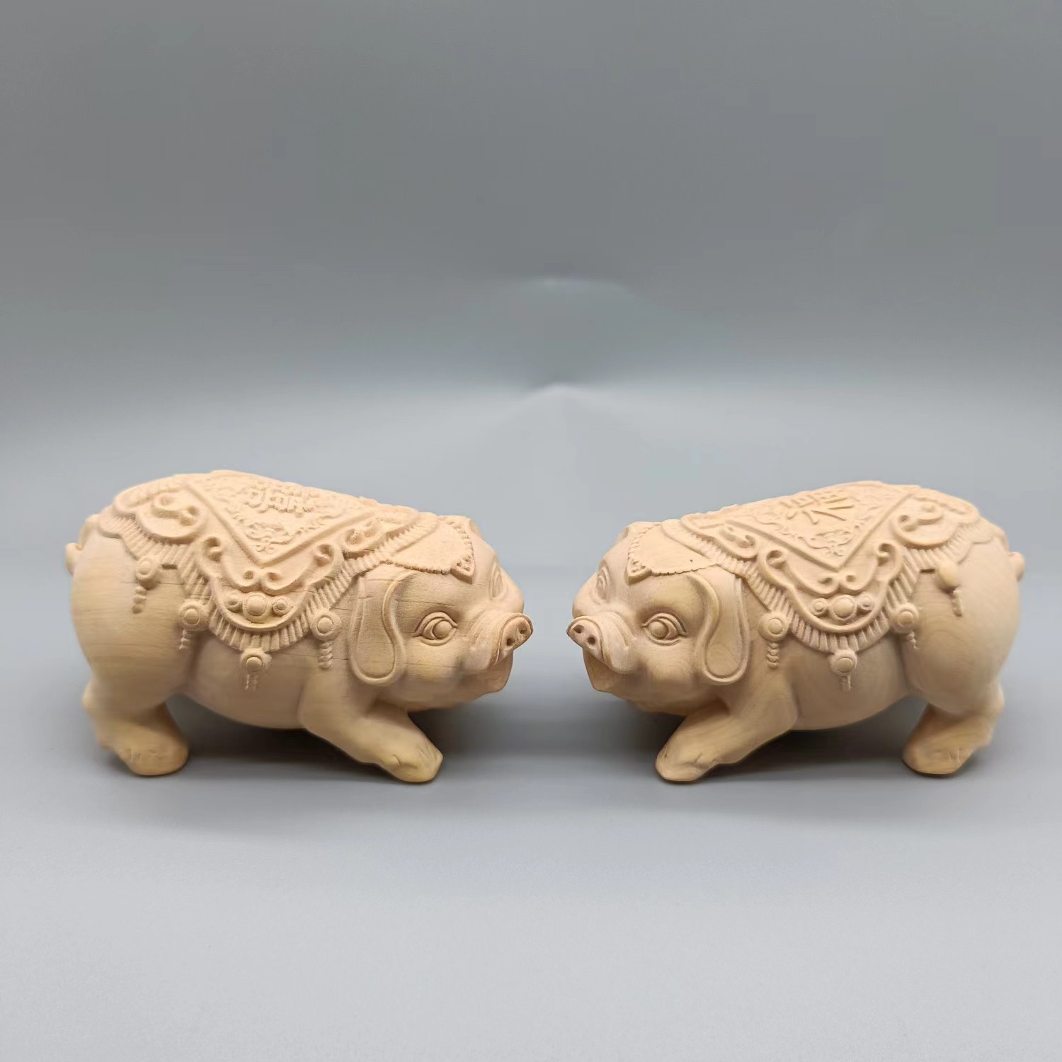 黄杨木木雕招财家居饰品挂件