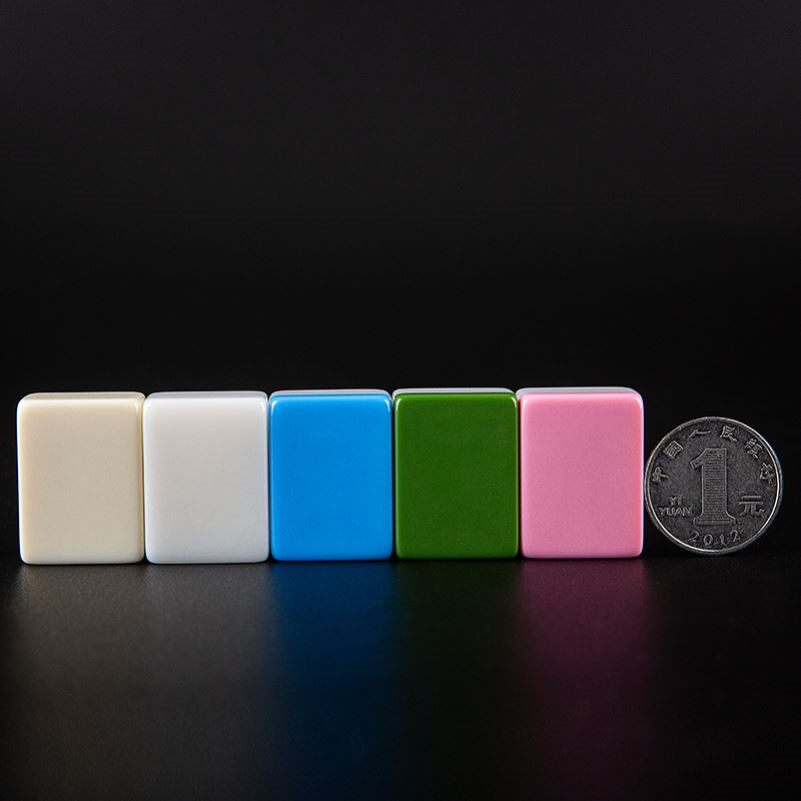 水晶休闲抖音多色便携标准宿舍mini麻雀牌路上玩精品小麻将牌尺版