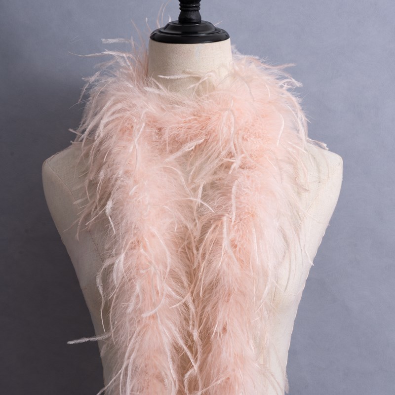 一层鸵鸟毛毛条彩色羽毛条T台走秀拉丁舞服装diy设计师装饰辅料