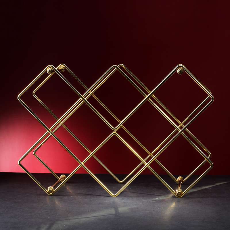 创意红酒酒架置物架客厅酒柜家用餐桌装饰品轻奢现代简约欧式摆件