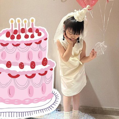 儿童生日蛋糕数字KT板快乐布置户外拍照氛围道具仪式感装饰背景墙