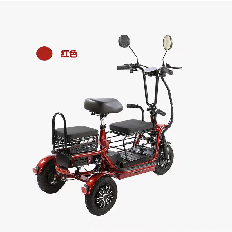 顶配电动三d轮车小巧轻便亲子溜娃宝妈老人都可以骑行电动车