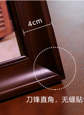 实木欧式实木相框复古摆台挂墙画框7寸 6  8 10P 大12 A4木质相架