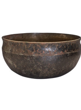 尼泊尔颂钵梵木果手工老钵收藏