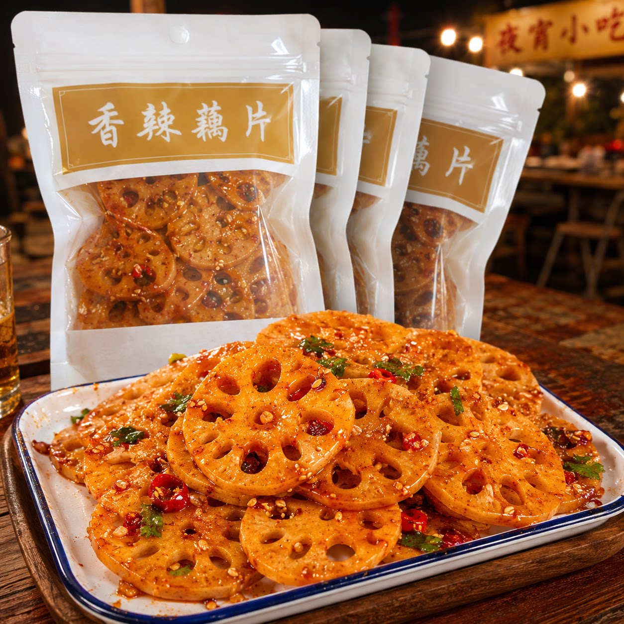 【坏单包赔】香辣藕片半夜解馋零食包邮休闲网红爆款下饭菜小包装