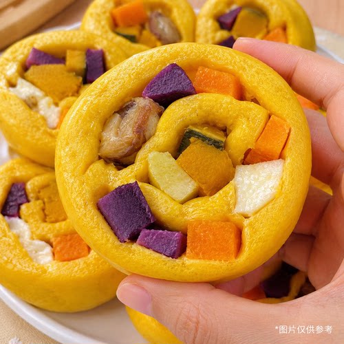 学生早餐南瓜粗粮馒头老少皆宜