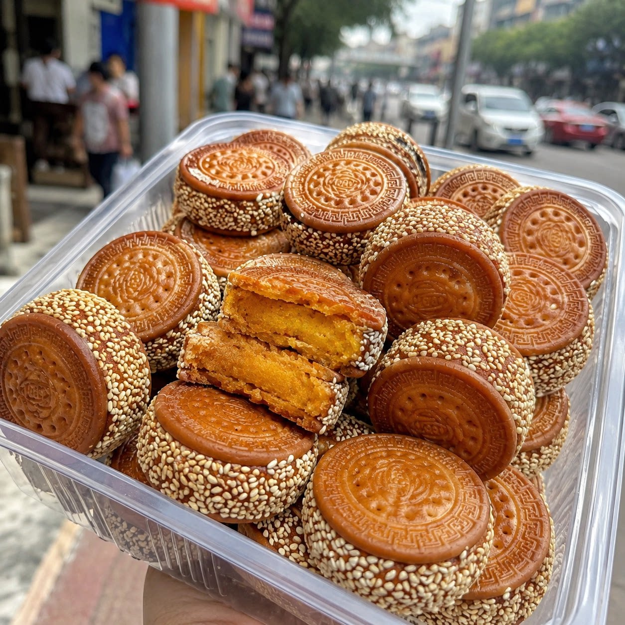 【网红甜品】南瓜饼老式传统零食寝室囤货老少皆宜家庭常备商用