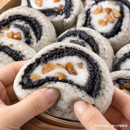 黑芝麻年糕馒头新中式甜馅半成品