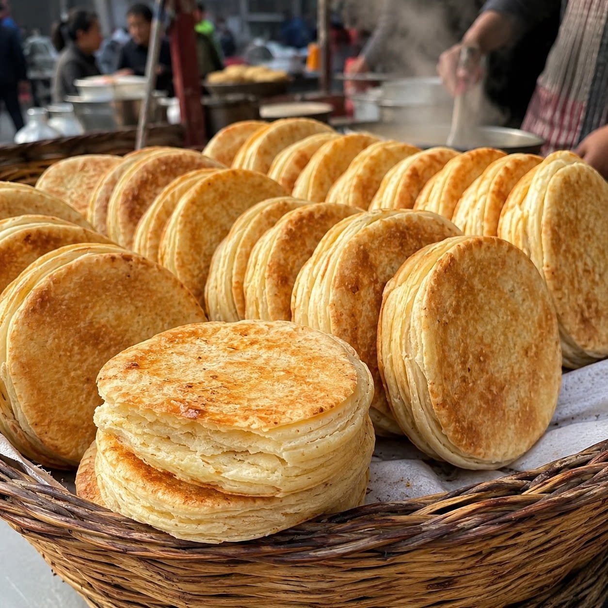【餐饮商用】椒盐火烧油酥烧饼椒香浓郁千层酥饼烧饼面饼面点速食
