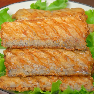 【顺丰/京东】香酥生鲜油炸带鱼均匀中段开包煎炸即食夜宵充饥