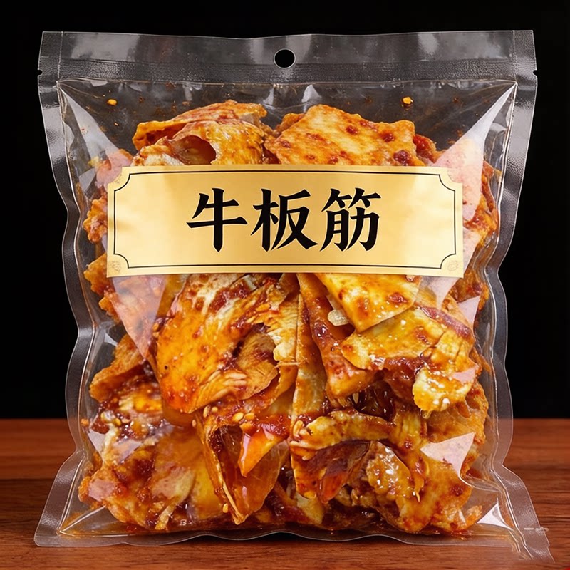 【劲道不柴】大片牛板筋卤味网红零食有嚼劲户外野餐懒人速享
