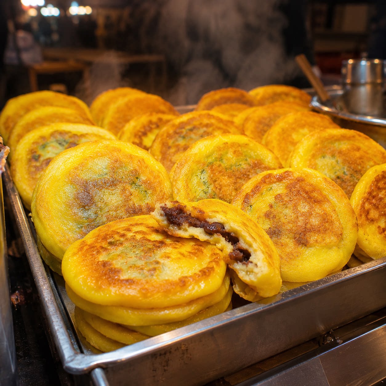 【现货速发】大黄米红豆饼冷冻半成品早餐饼冷冻保存配料干净健康