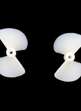 船用白色二叶螺旋桨 尼龙正反桨 2mm轴马达直插船桨 遥控船半CE43