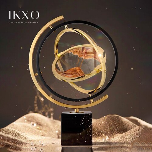 IKXO流沙画沙漏解压摆件轻奢现代艺术家居装饰品公司开业乔迁礼物