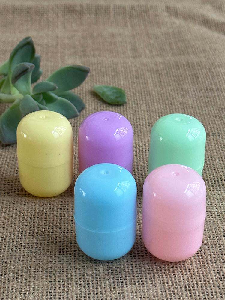 32x45mm小连体胶囊扭蛋壳塑料球儿童扭蛋机玩具扭扭透明蛋壳药丸