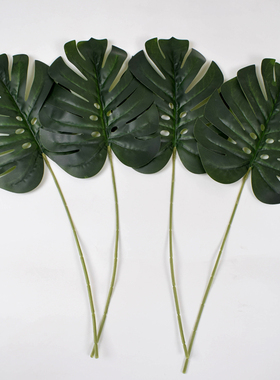 ins龟背叶 假树叶绿色仿真大叶子创意装饰幼儿园环创婚庆造景道具