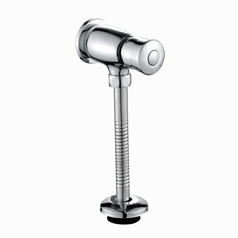 德国进口铜加厚小便池冲水阀 手按式小便斗冲洗阀 厕所小便器开关