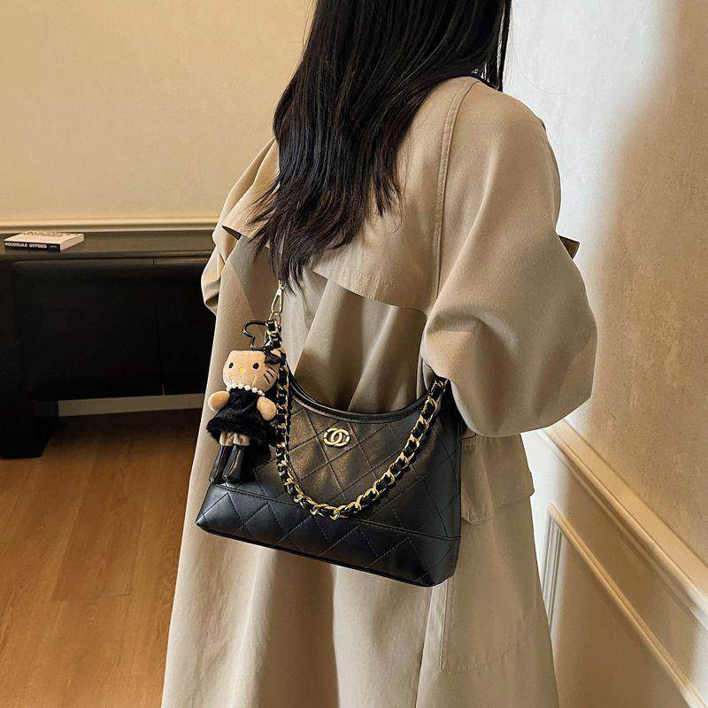 菱格小香风撞色2025新款秋冬百搭复古单肩香风腋下斜挎包,箱包皮具/热销女包/男包,通用款女包,淘宝优惠券,粉丝福利购,淘宝优惠卷