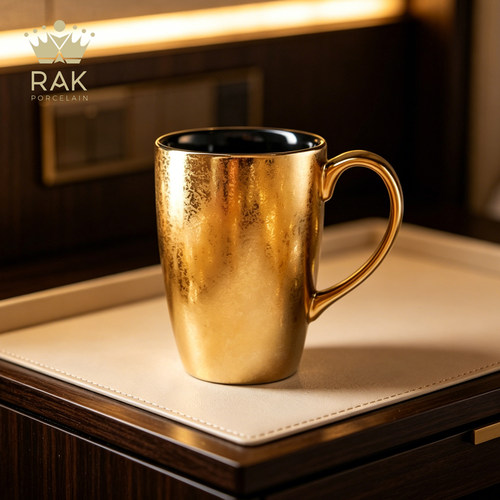茶杯RakPorcelain陶瓷马克杯金色