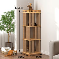 The household solid wood cat climbing frame has two layers of cat beds that do not take up space. The cat climbing frame and cat beds are suitable for all four seasons thumbnail 7