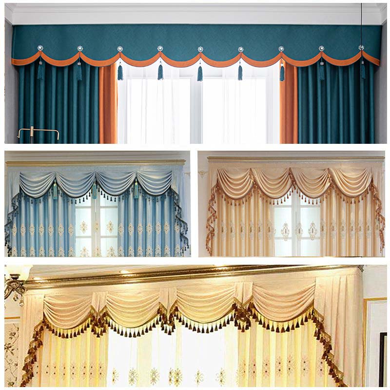 遮光帘头防漏光三层设计帘头帘幔