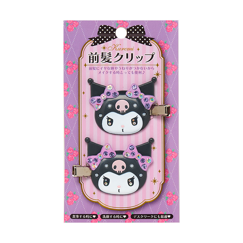三丽鸥樱花水钻库洛米melody发夹hellokitty发卡无痕夹周边夹子