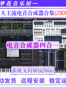 四大电音合成器合集Serum/Nexus4/ANA2/DUNE 3套装血清电子乐音色