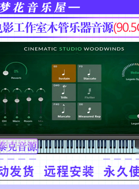 电影工作室木管乐器音源Cinematic Studio Woodwin康泰克弦乐音色