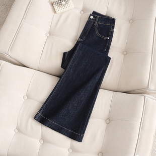 宽松显瘦弹力百搭喇叭裤 新款 女2025秋季 拉夏贝尔小个子微喇牛仔裤