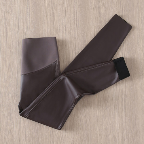 拉夏贝尔新款高腰提臀收腹打底裤