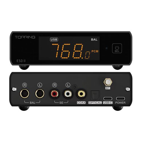 topping拓品 E50Ⅱ音频解码器高解析无损HIFI硬解DSD台式桌面前级