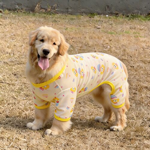 狗狗衣服薄款中大型犬夏季四脚衣室内防着凉空调服防脏薄纱家居服