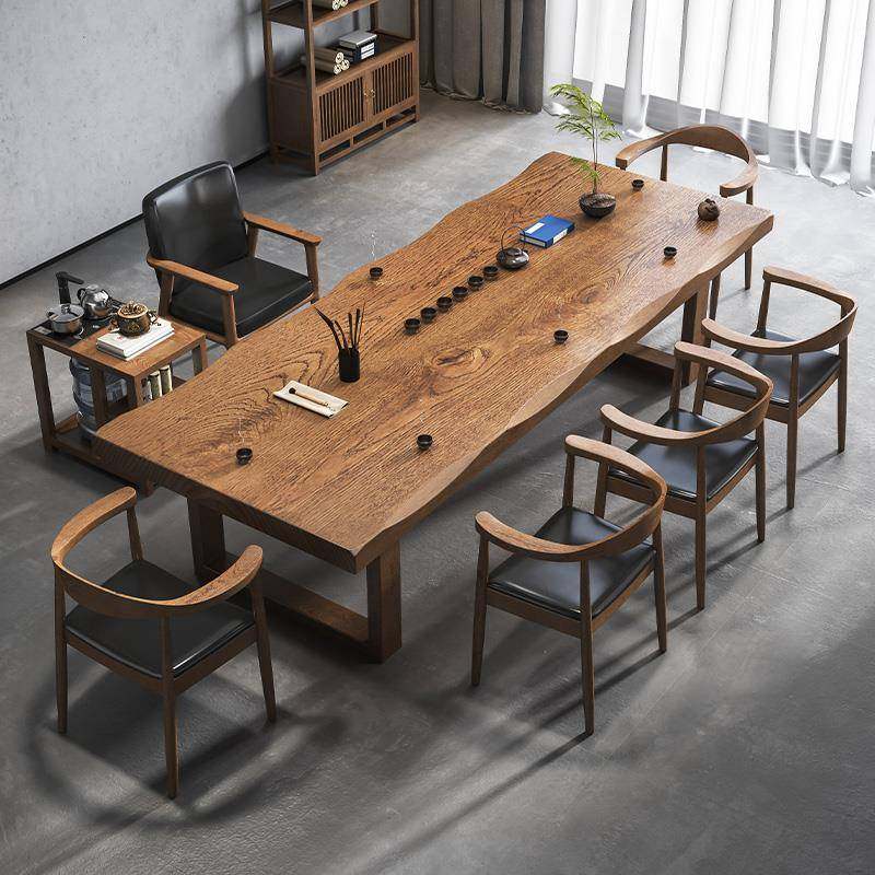 实木大板茶桌椅组合一桌六椅茶几办公室客厅家用泡茶台新中式茶桌,农机/农具/农膜,其它农用工具,淘宝优惠券,粉丝福利购,淘宝优惠卷