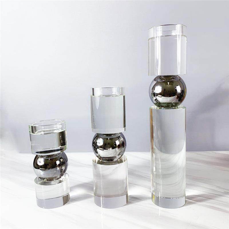 现代简约家居样板间房透明烟灰水晶玻璃高款蜡烛台摆件餐厅桌装饰,农机/农具/农膜,其它农用工具,淘宝优惠券,粉丝福利购,淘宝优惠卷