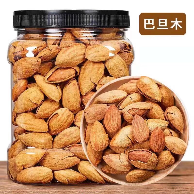 【大降价】新货薄壳巴旦木带壳手剥坚果休闲零食杏仁奶香味扁桃仁图片