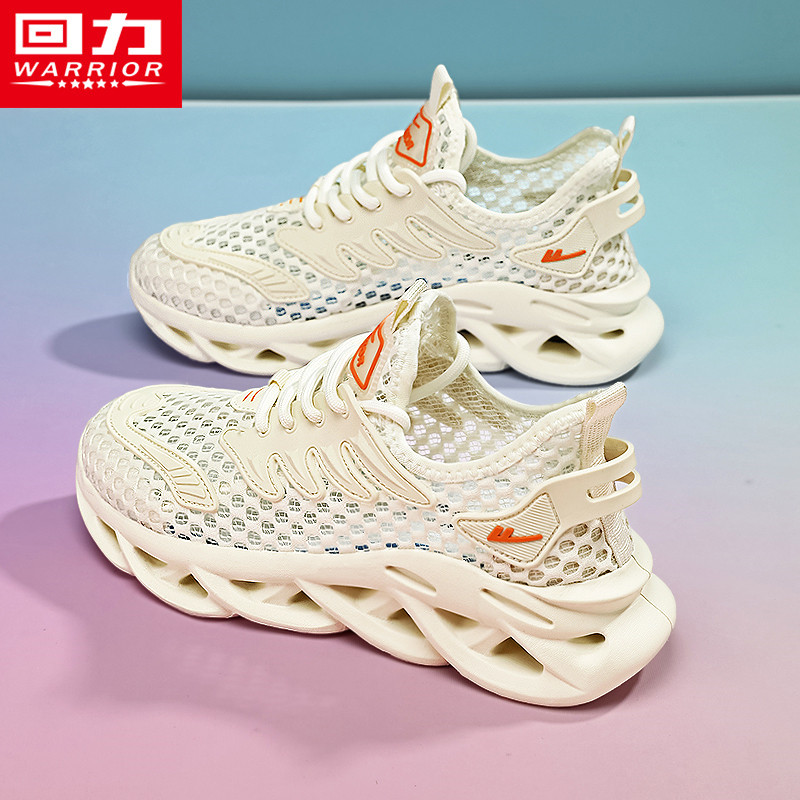 回力夏季女鞋2026新款透气薄款网面镂空运动超轻软底防臭大码网鞋