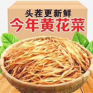 黄花菜干货500g福建特产新鲜干黄花菜金针菜毛重250g一整箱非净重