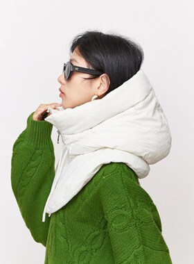 羽绒服假领子卫衣帽子