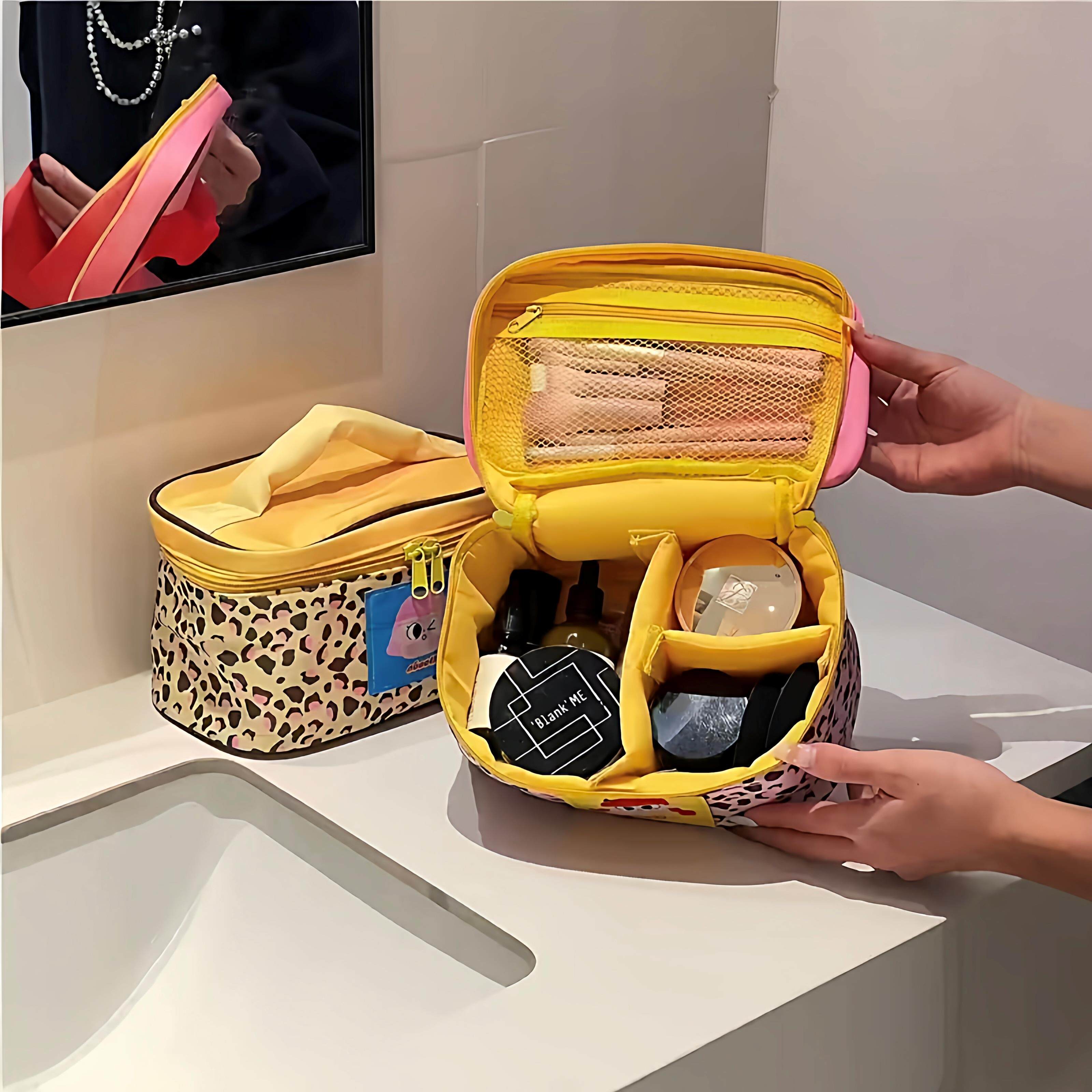 恨不得分享给全世界的豹纹化妆包