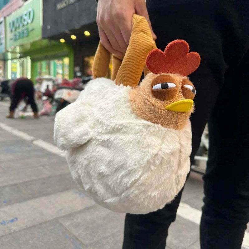 闺蜜搞怪可爱萌毛绒小鸡玩偶女生