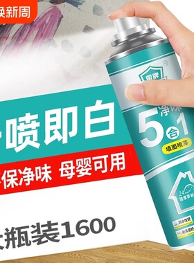 雷牌净味墙面修补剂自喷漆翻新白色墙壁防水乳胶漆修补喷墙防霉